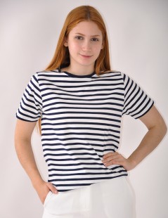 CAMISOLA ESTAMPADA C/RISCAS
