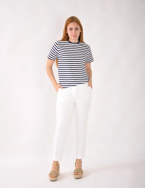 CAMISOLA ESTAMPADA C/RISCAS