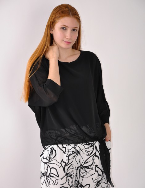 BLUSA COM NÓ