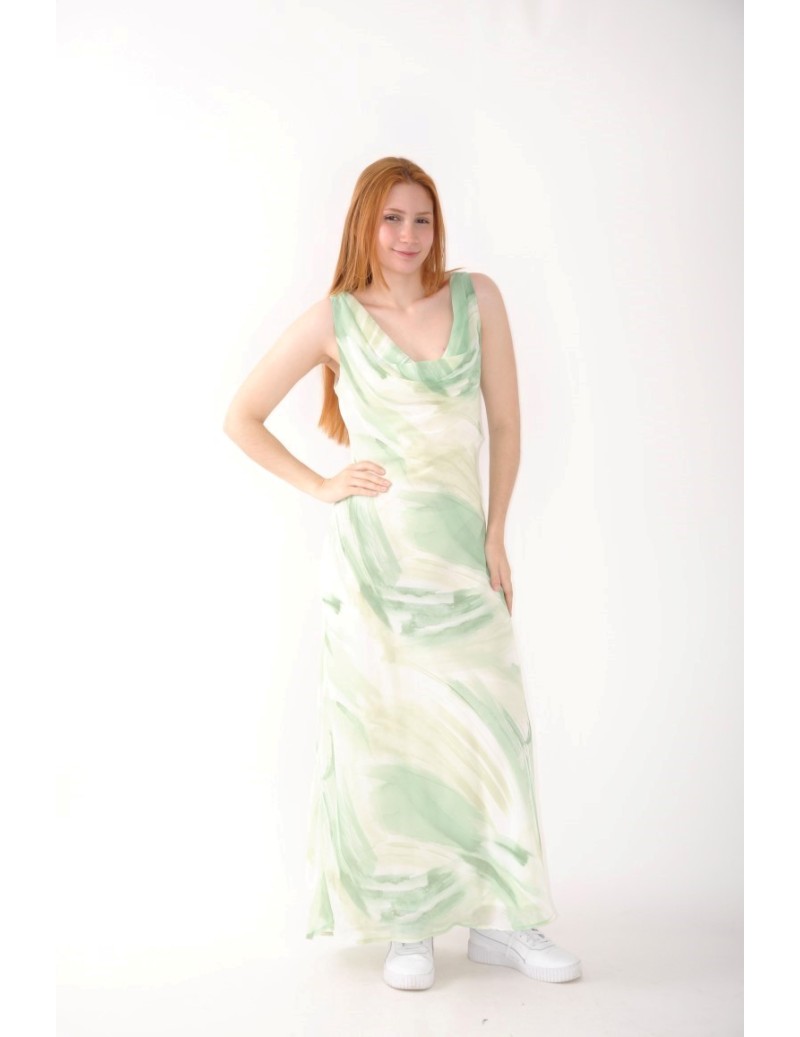 VESTIDO COMPRIDO ESTAMPADO