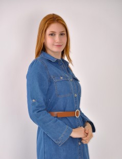 VESTIDO LARGO VAQUERO