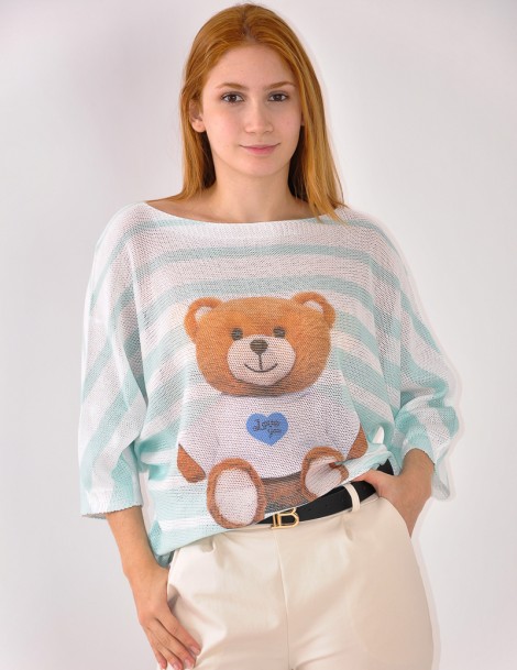 BLUSA PUNTO ESTAMPADA