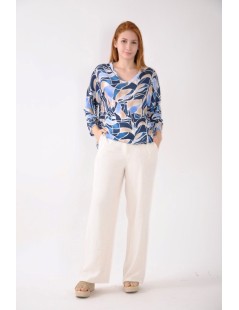 BLUSA C/PICO ESTAMPADA 