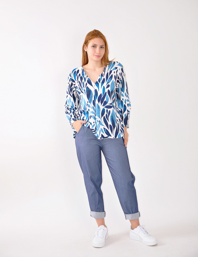 BLUSA ESTAMPADA M/LARGA