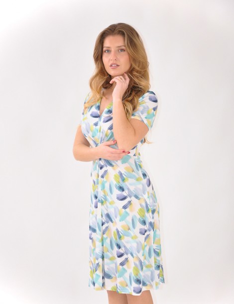 VESTIDO M/CURTA ESTAMPADO