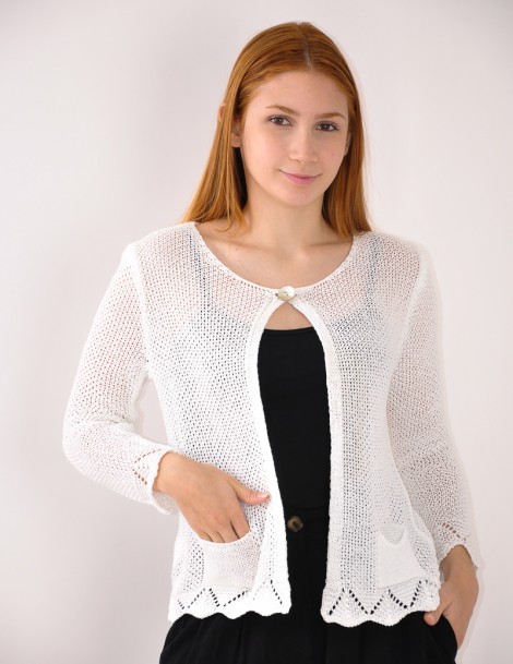 CHAQUETA PUNTO C/1 BOTÓN 