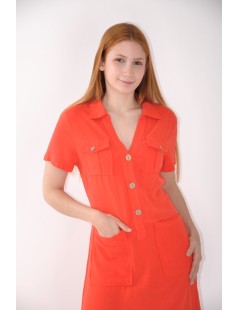 VESTIDO LINO BOLSILLOS 