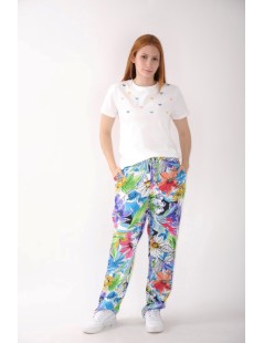 CALÇAS FLUÍDAS ESTAMPADAS