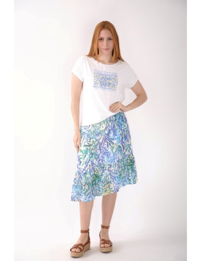 FALDA LARGA ESTAMPADA