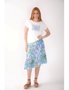 FALDA LARGA ESTAMPADA