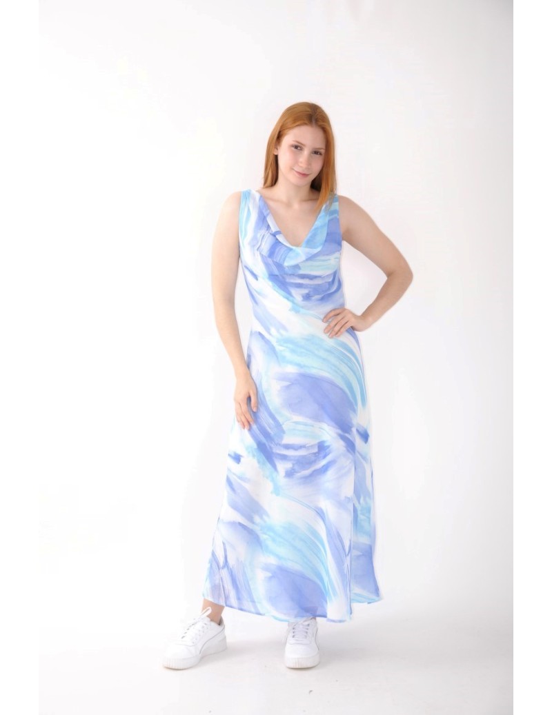 VESTIDO COMPRIDO ESTAMPADO