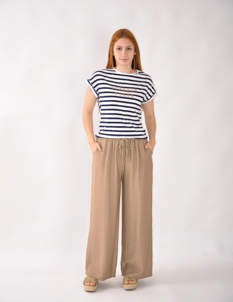 CAMISOLA ESTAMPADA C/RISCAS