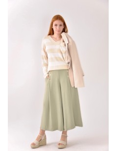PANTALON ANCHO LINO