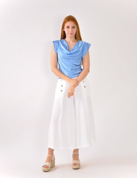 PANTALON ANCHO LINO