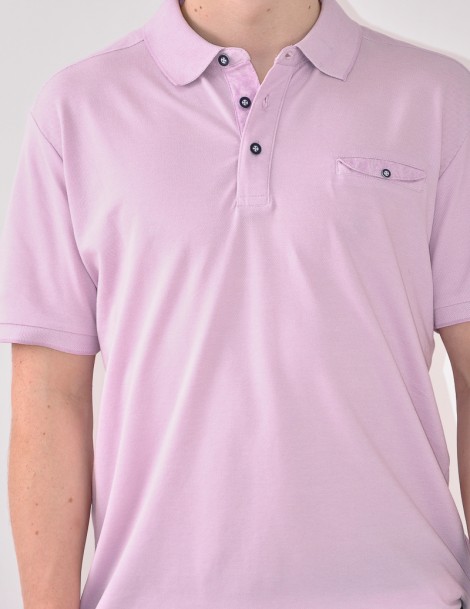 POLO TEXTURADO C/BOLSILLO