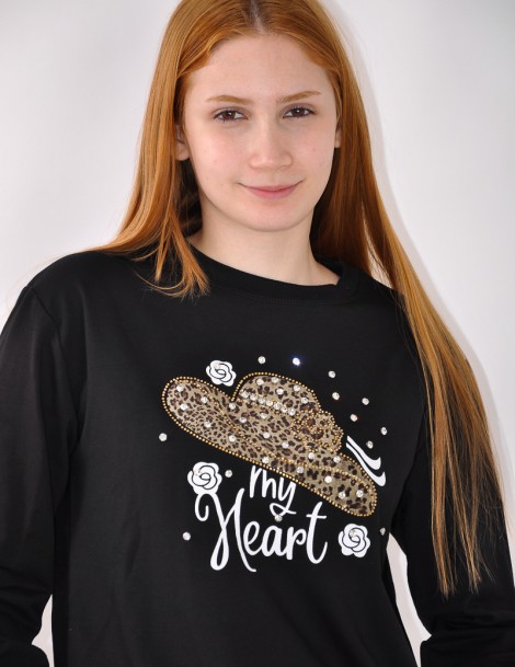 SUDADERA C/PEDRERÍA 