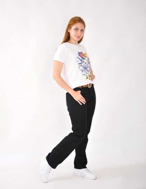 PANTALON SARJA RECTA 5 BOLSILLOS 