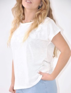 CAMISETA KIMONO ESTAMPADA 