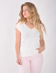 CAMISETA C/PICO SIN MANGAS 