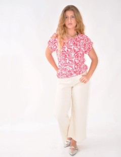 CAMISETA ESTAMPADA KIMONO
