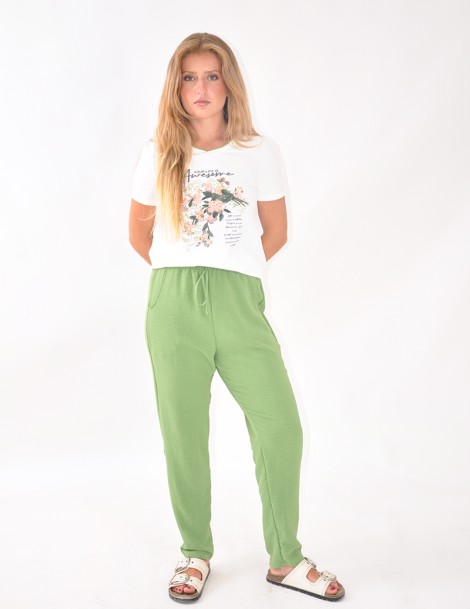 PANTALÓN RECTO LISO