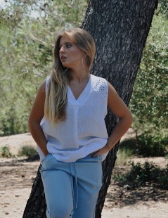 CALÇA RECTA LISA