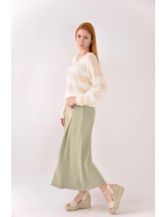 PANTALON ANCHO LINO
