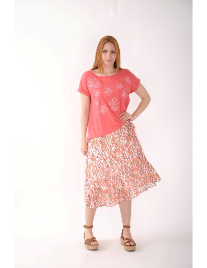 FALDA LARGA ESTAMPADA