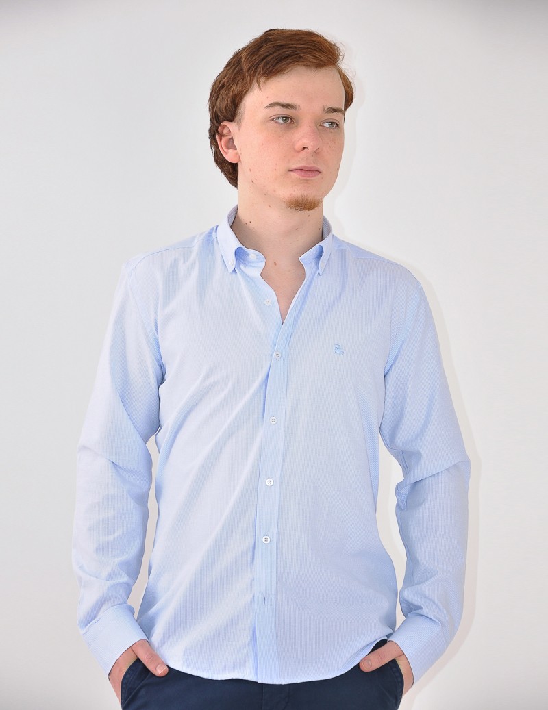 CAMISA M/LARGA RAYAS FINAS