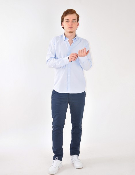 CAMISA M/LARGA RAYAS FINAS