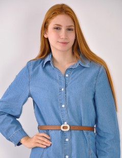 VESTIDO VAQUERO C/CINTURÓN