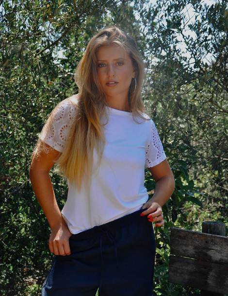 CALÇA RECTA LISA