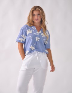 CALÇA RECTA LISA
