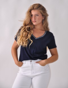 CAMISETA C/PICO LUREX