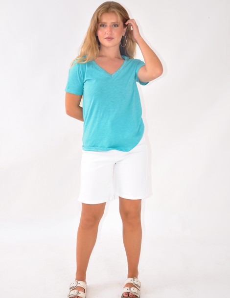 CAMISETA C/PICO LUREX
