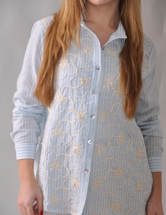 CAMISA BORDADA CORDA