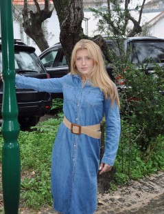 VESTIDO VAQUERO C/CINTURÓN