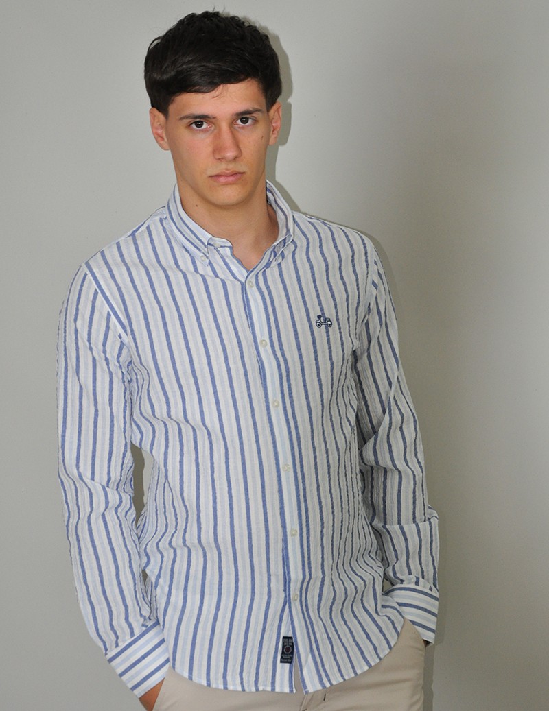 CAMISA RAYAS M/LARGA