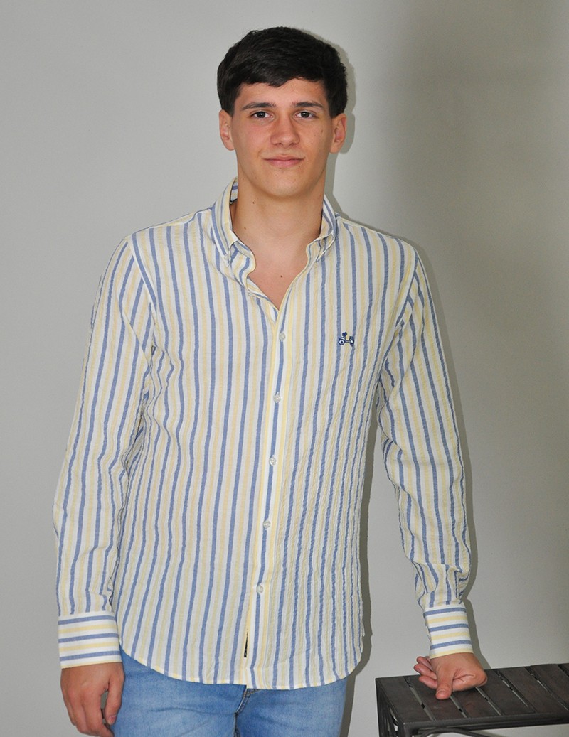 CAMISA RAYAS M/LARGA