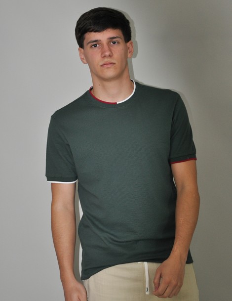 T-SHIRT GOLA BICOLOR