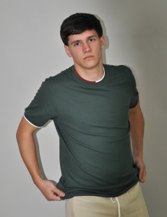 T-SHIRT GOLA BICOLOR