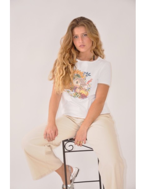 CAMISETA BORDADA