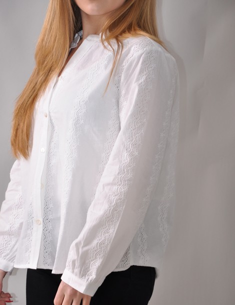 CAMISA ALGODÃO BORDADA