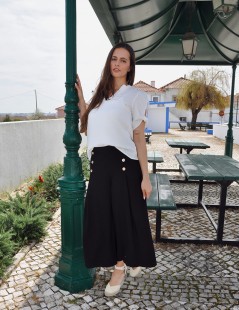 PANTALON ANCHO LINO