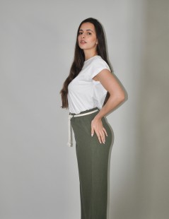 PANTALON ANCHO C/ CINTURON CADENA