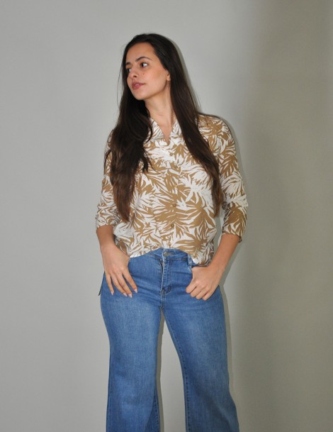 PANTALÓN PIERNA ANCHA PUSH-UP