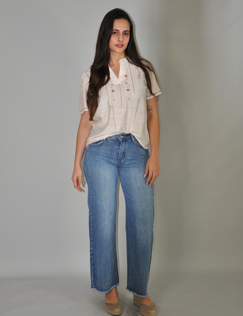 PANTALÓN PIERNA ANCHA PUSH-UP