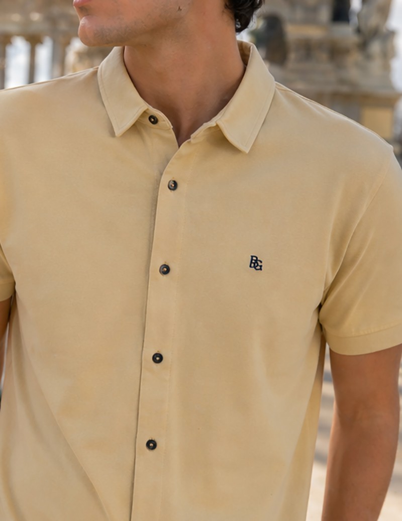 CAMISA COM ELASTANO