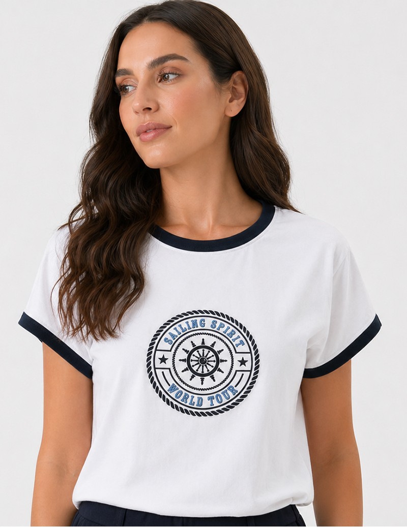 CAMISETA KIMONO BORDADO