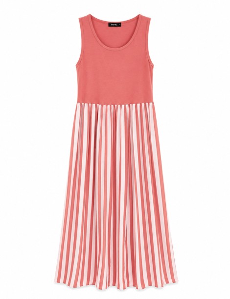 VESTIDO S/MANGA RAYAS